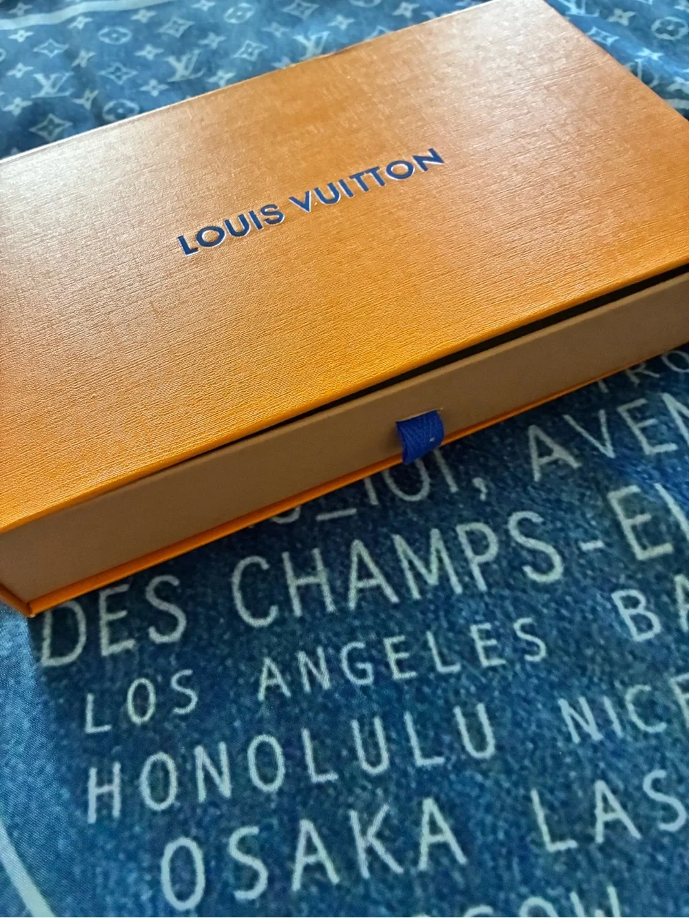 Black LV  monogram embossed Wallet